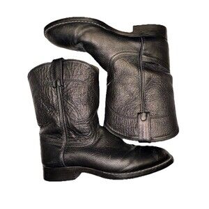 Black Acme Women’s Leather Boots! Style AC 150 Sz 6